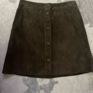 Helmet Lang suede skit